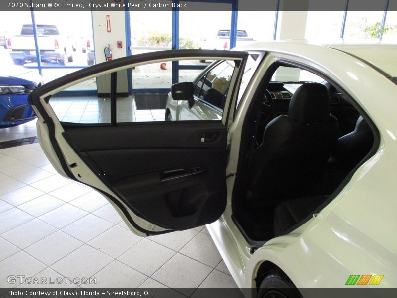 Crystal White Pearl / Carbon Black 2020 Subaru WRX Limited