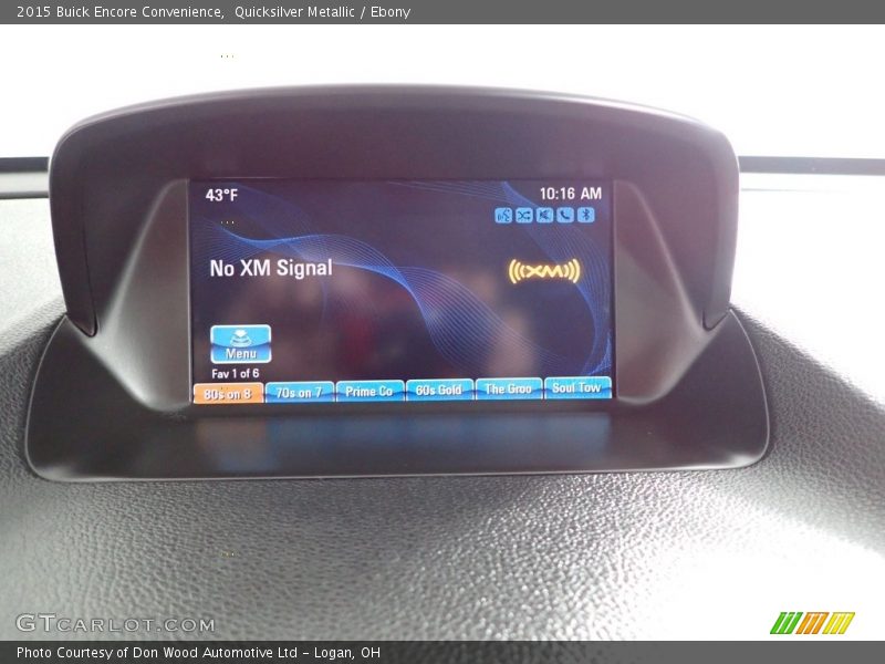 Quicksilver Metallic / Ebony 2015 Buick Encore Convenience