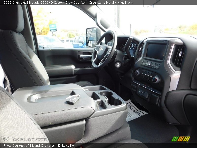 Greenstone Metallic / Jet Black 2022 Chevrolet Silverado 2500HD Custom Crew Cab 4x4