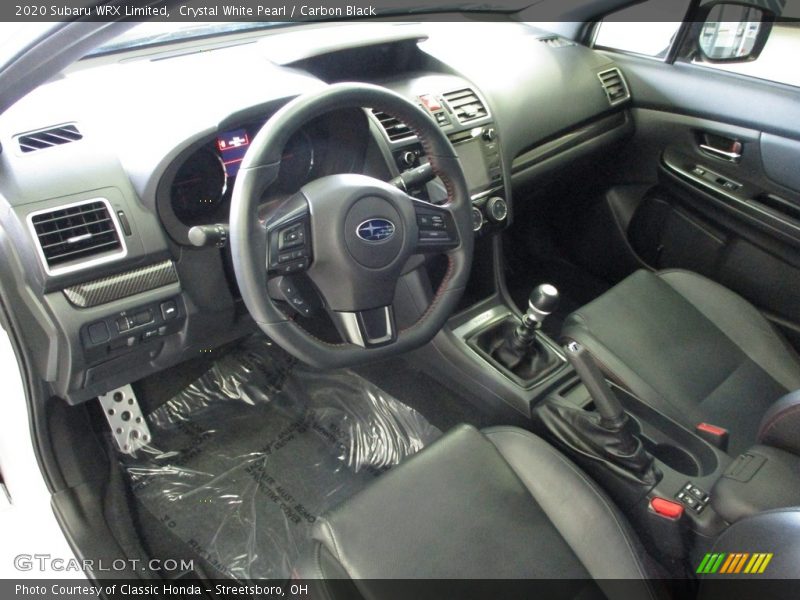  2020 WRX Limited Carbon Black Interior