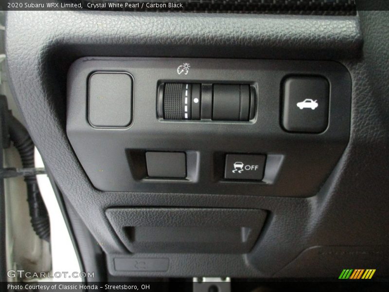 Controls of 2020 WRX Limited