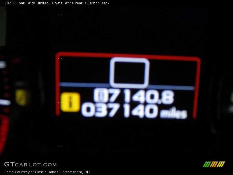 Crystal White Pearl / Carbon Black 2020 Subaru WRX Limited