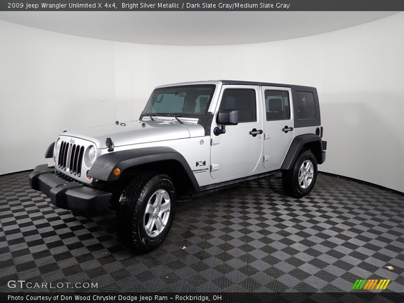 Bright Silver Metallic / Dark Slate Gray/Medium Slate Gray 2009 Jeep Wrangler Unlimited X 4x4