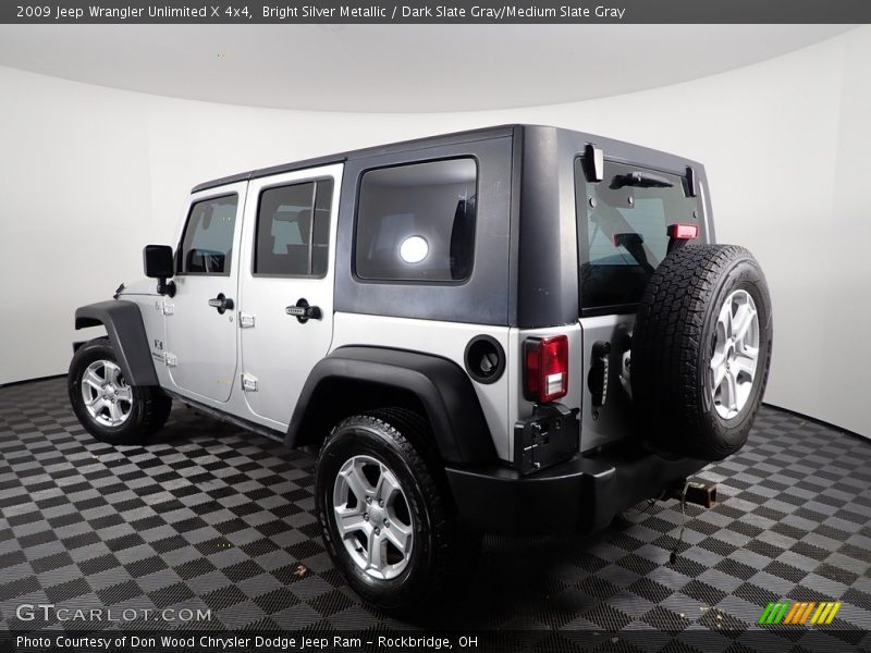 Bright Silver Metallic / Dark Slate Gray/Medium Slate Gray 2009 Jeep Wrangler Unlimited X 4x4
