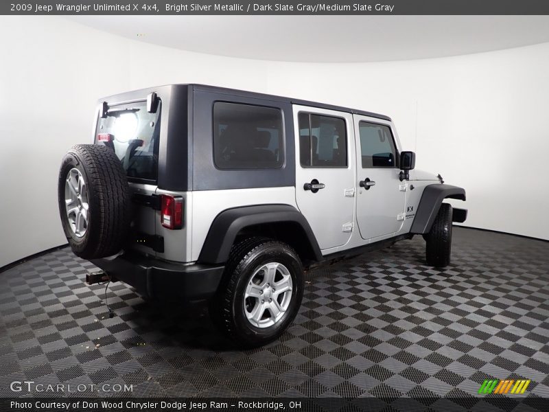Bright Silver Metallic / Dark Slate Gray/Medium Slate Gray 2009 Jeep Wrangler Unlimited X 4x4