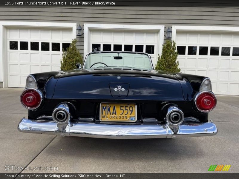 Raven Black / Black/White 1955 Ford Thunderbird Convertible