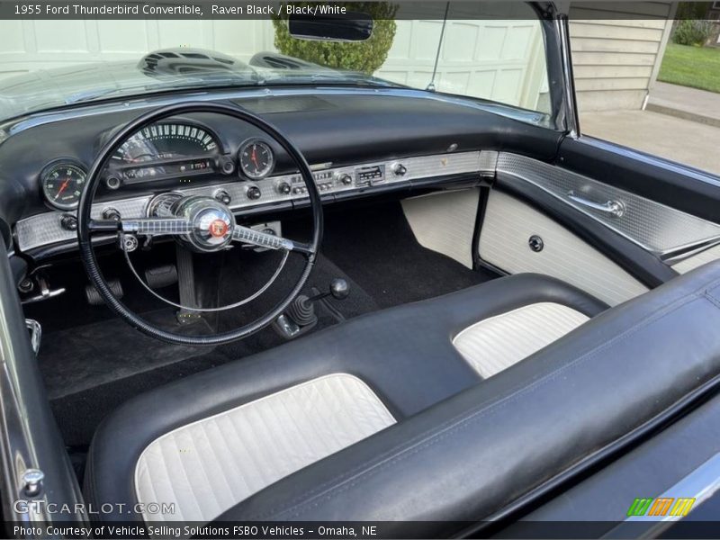  1955 Thunderbird Convertible Black/White Interior