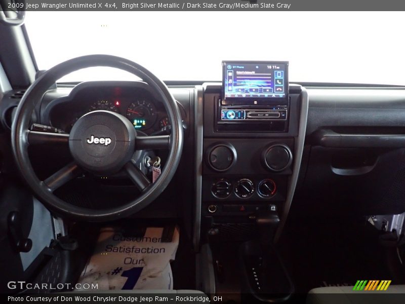 Bright Silver Metallic / Dark Slate Gray/Medium Slate Gray 2009 Jeep Wrangler Unlimited X 4x4