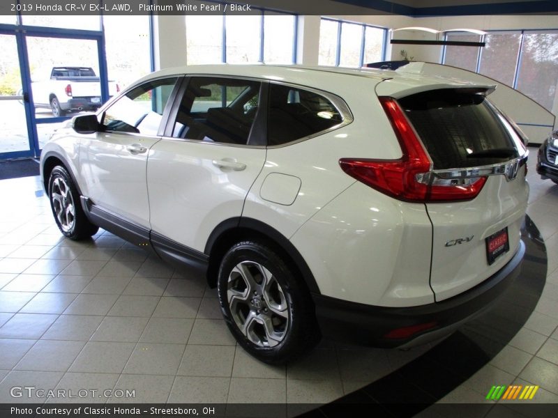 Platinum White Pearl / Black 2019 Honda CR-V EX-L AWD