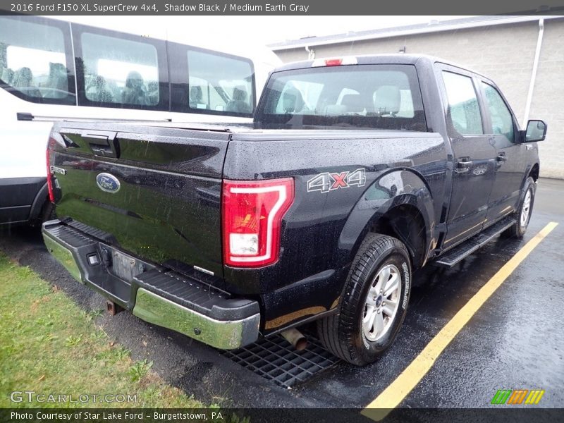 Shadow Black / Medium Earth Gray 2016 Ford F150 XL SuperCrew 4x4