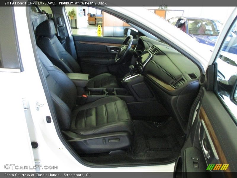 Platinum White Pearl / Black 2019 Honda CR-V EX-L AWD