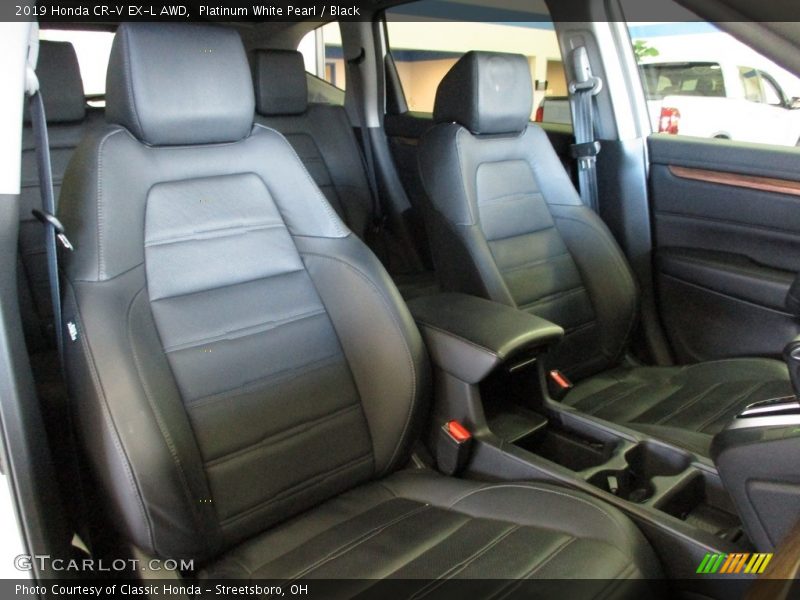 Platinum White Pearl / Black 2019 Honda CR-V EX-L AWD