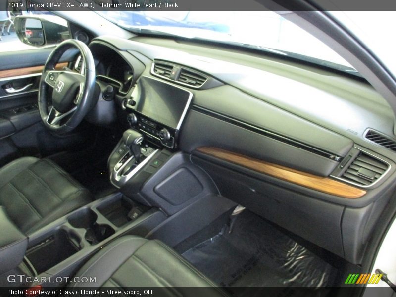 Platinum White Pearl / Black 2019 Honda CR-V EX-L AWD