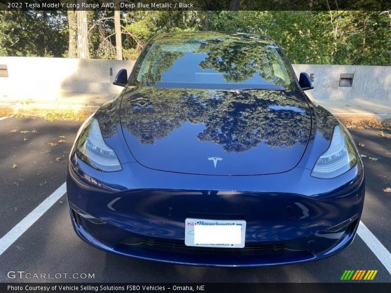 Deep Blue Metallic / Black 2022 Tesla Model Y Long Range AWD