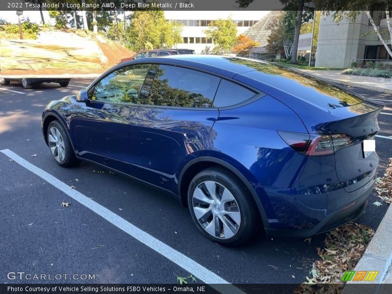 Deep Blue Metallic / Black 2022 Tesla Model Y Long Range AWD