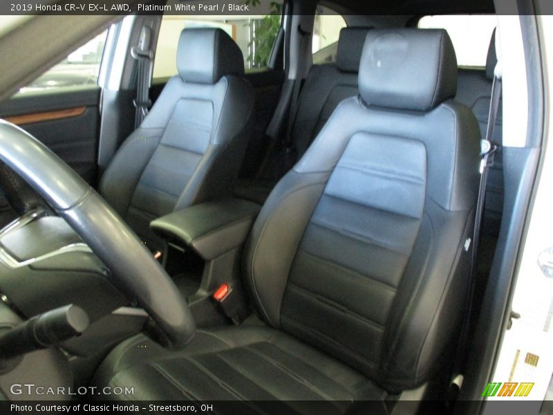 Platinum White Pearl / Black 2019 Honda CR-V EX-L AWD