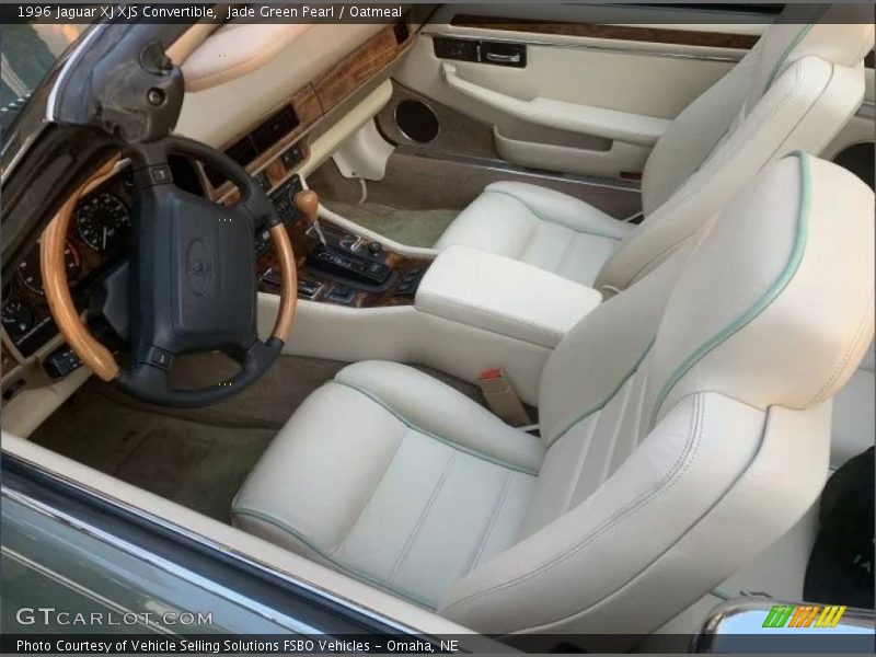 Jade Green Pearl / Oatmeal 1996 Jaguar XJ XJS Convertible