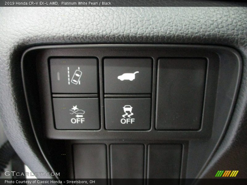 Platinum White Pearl / Black 2019 Honda CR-V EX-L AWD
