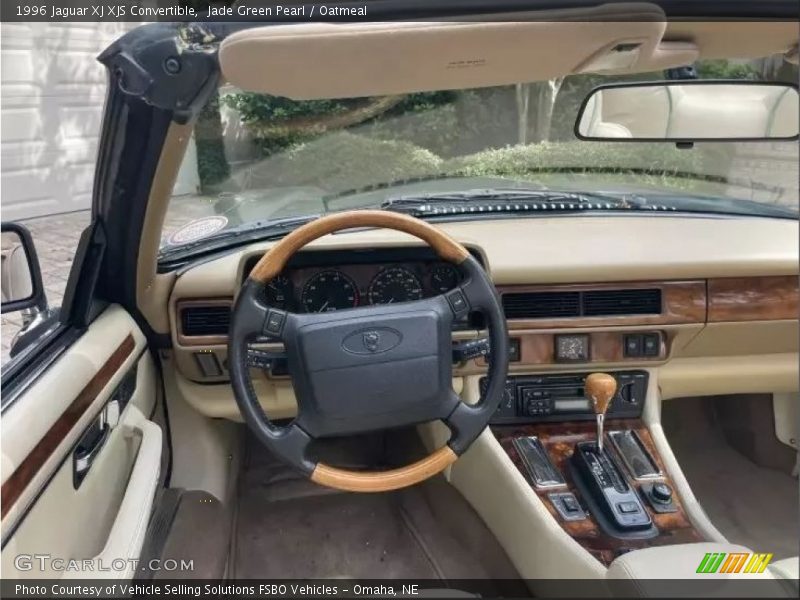 Jade Green Pearl / Oatmeal 1996 Jaguar XJ XJS Convertible