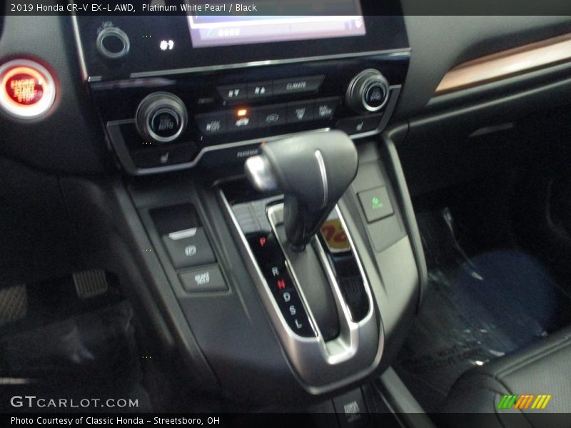 Platinum White Pearl / Black 2019 Honda CR-V EX-L AWD
