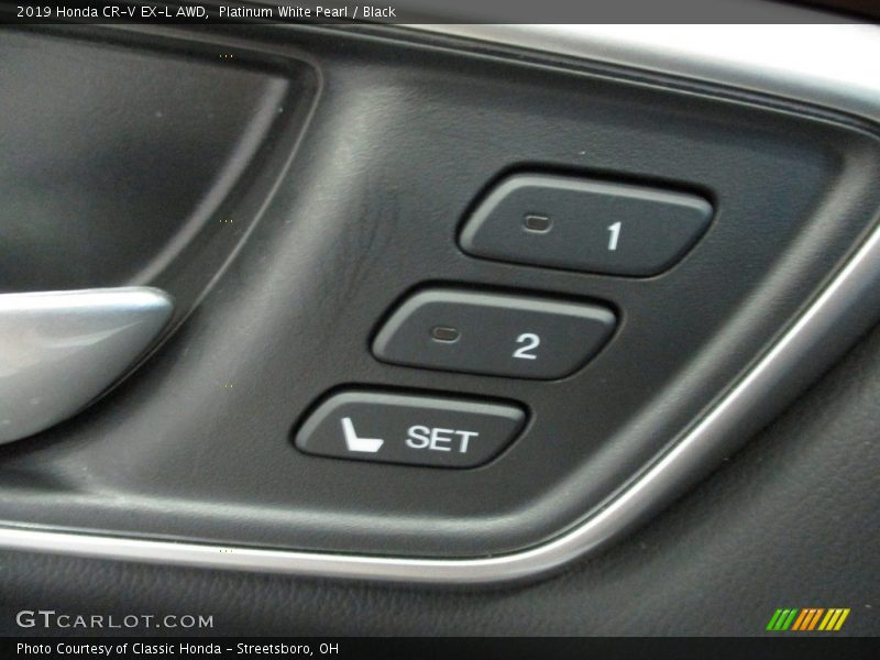 Platinum White Pearl / Black 2019 Honda CR-V EX-L AWD