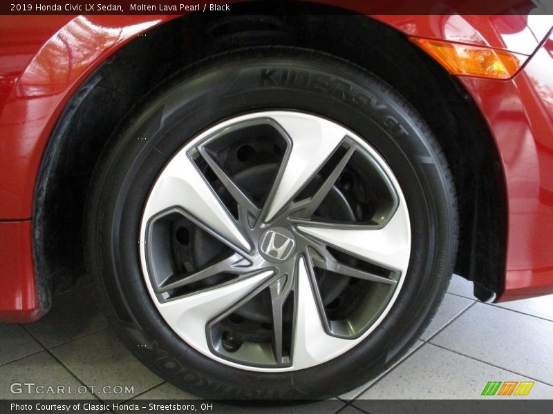 Molten Lava Pearl / Black 2019 Honda Civic LX Sedan