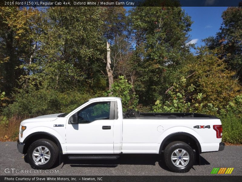 Oxford White / Medium Earth Gray 2016 Ford F150 XL Regular Cab 4x4