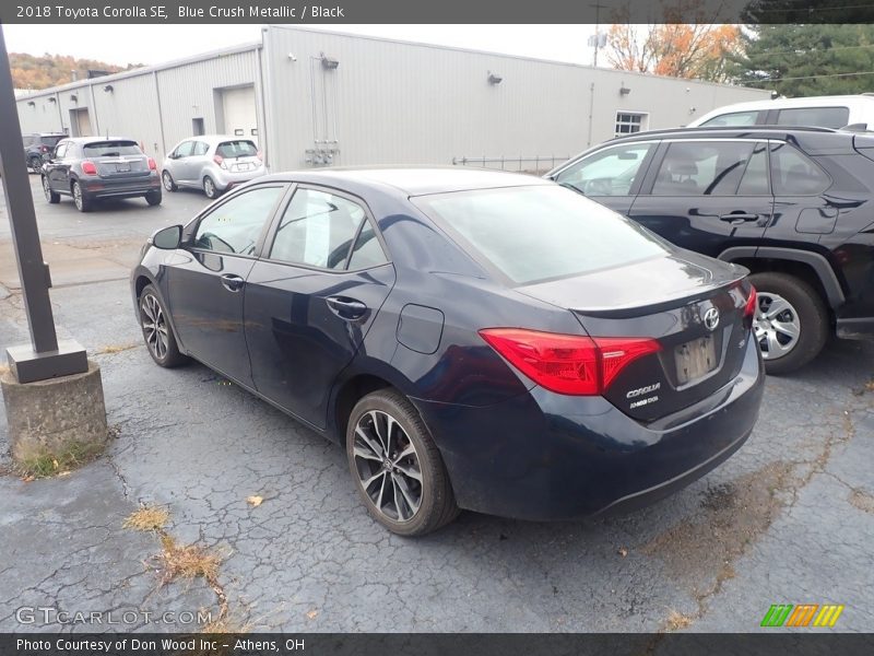 Blue Crush Metallic / Black 2018 Toyota Corolla SE