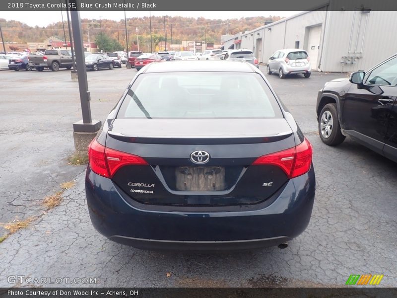 Blue Crush Metallic / Black 2018 Toyota Corolla SE