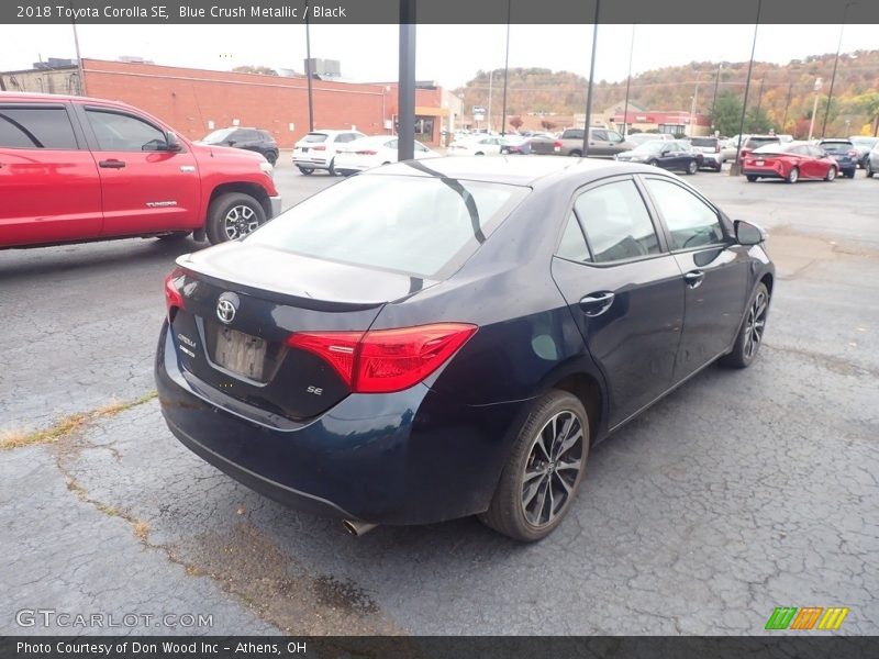 Blue Crush Metallic / Black 2018 Toyota Corolla SE