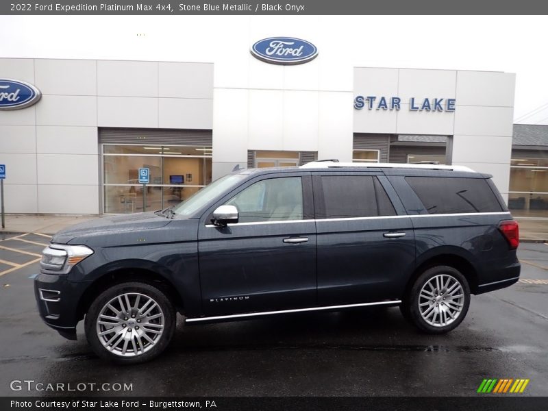Stone Blue Metallic / Black Onyx 2022 Ford Expedition Platinum Max 4x4