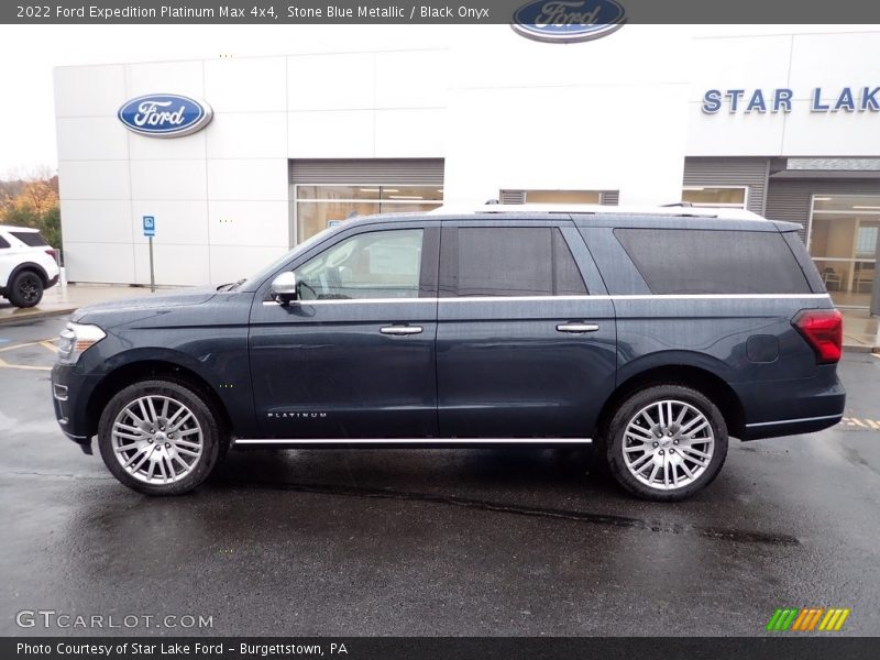 Stone Blue Metallic / Black Onyx 2022 Ford Expedition Platinum Max 4x4