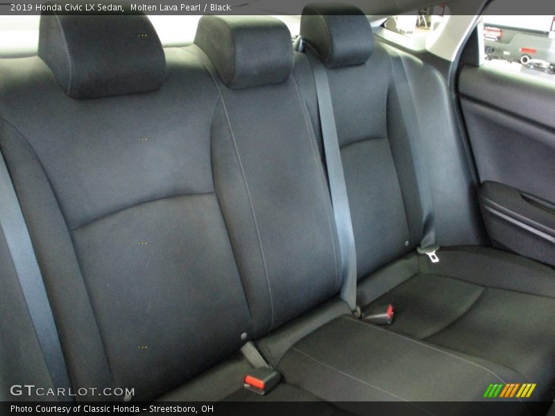 Molten Lava Pearl / Black 2019 Honda Civic LX Sedan