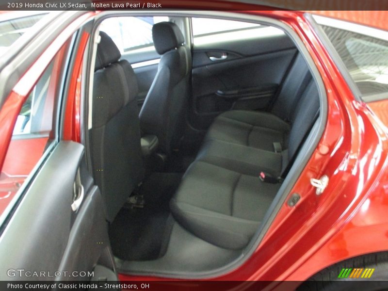 Molten Lava Pearl / Black 2019 Honda Civic LX Sedan