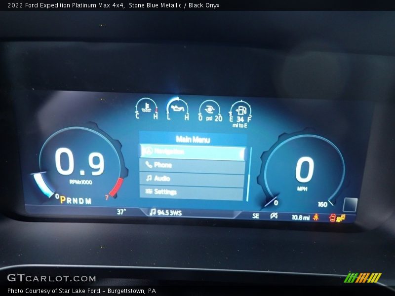 Stone Blue Metallic / Black Onyx 2022 Ford Expedition Platinum Max 4x4