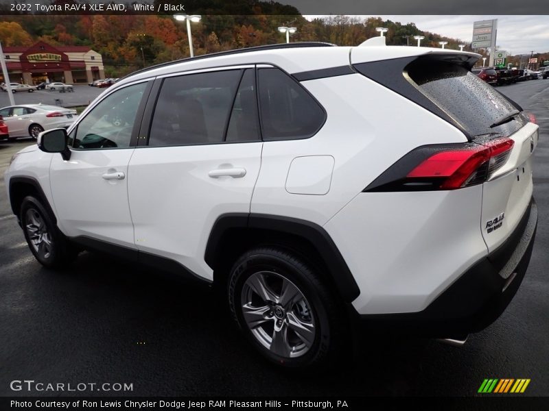 White / Black 2022 Toyota RAV4 XLE AWD