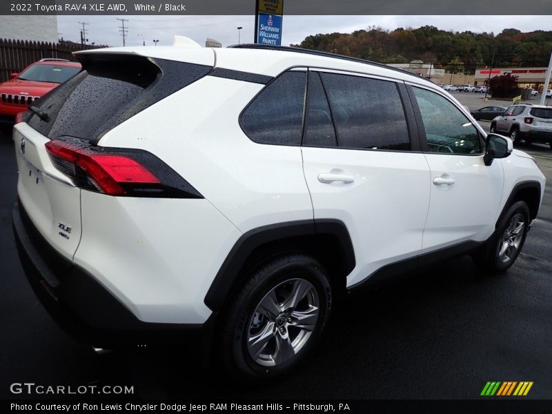 White / Black 2022 Toyota RAV4 XLE AWD