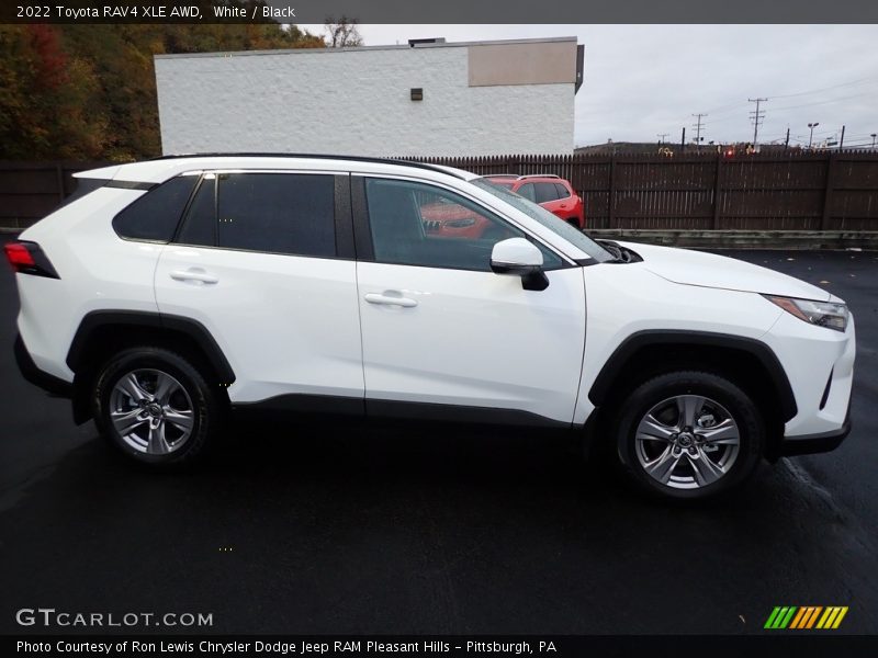 White / Black 2022 Toyota RAV4 XLE AWD