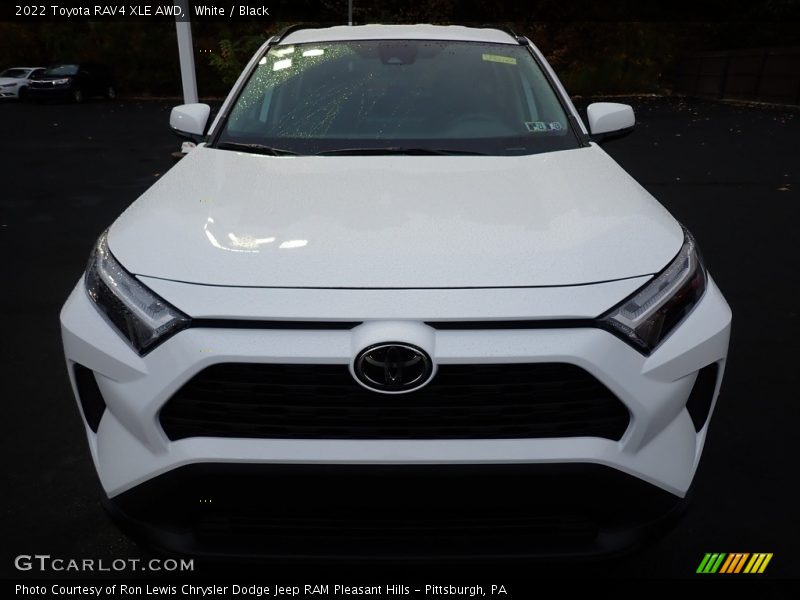 White / Black 2022 Toyota RAV4 XLE AWD