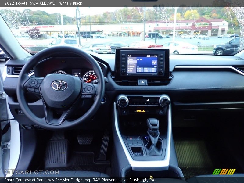 White / Black 2022 Toyota RAV4 XLE AWD