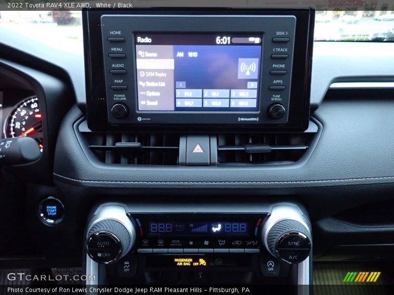 White / Black 2022 Toyota RAV4 XLE AWD