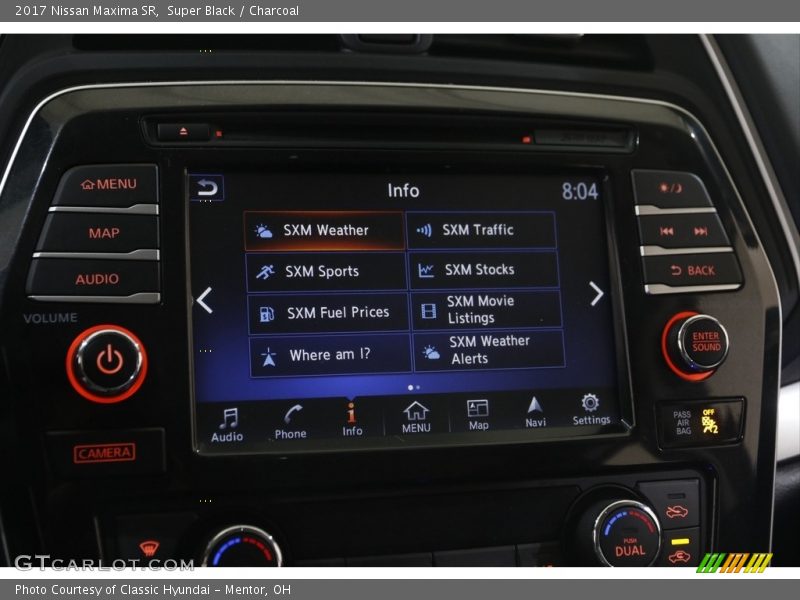 Super Black / Charcoal 2017 Nissan Maxima SR