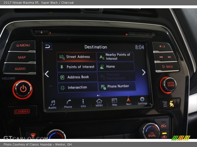 Super Black / Charcoal 2017 Nissan Maxima SR