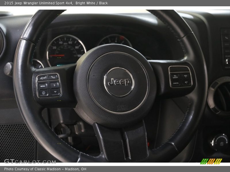 Bright White / Black 2015 Jeep Wrangler Unlimited Sport 4x4