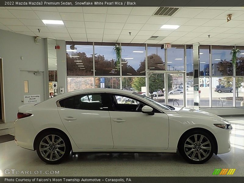  2022 Mazda3 Premium Sedan Snowflake White Pearl Mica