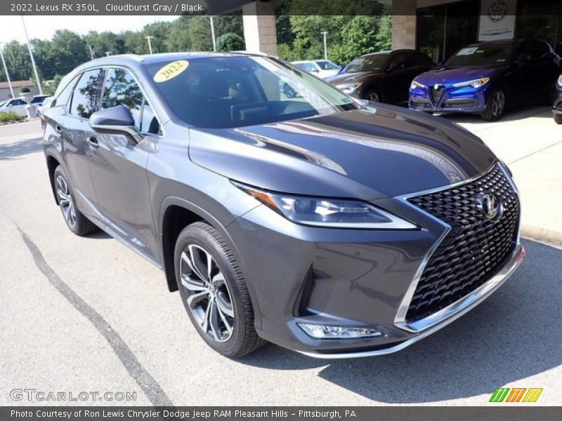 Cloudburst Gray / Black 2022 Lexus RX 350L