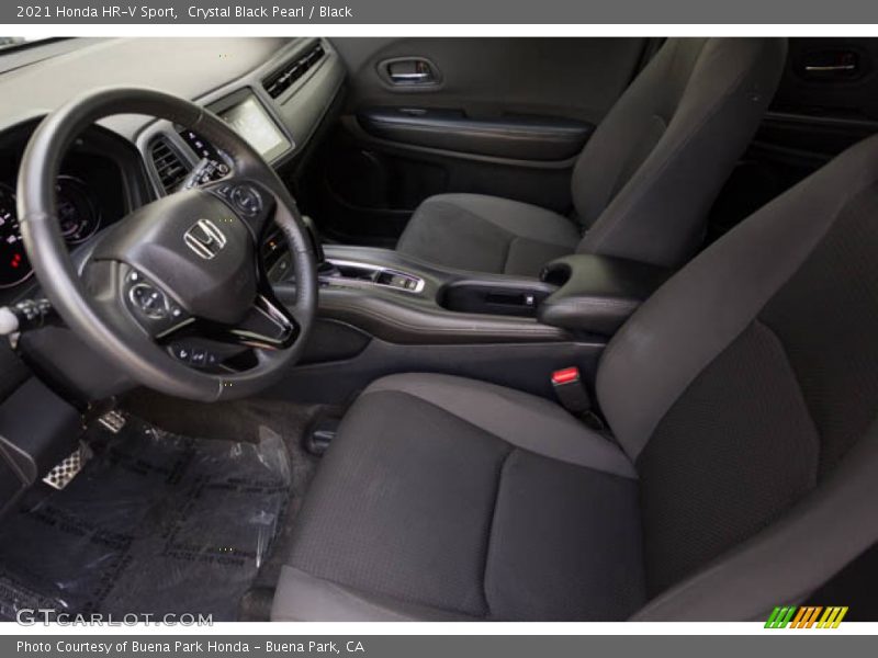 Crystal Black Pearl / Black 2021 Honda HR-V Sport