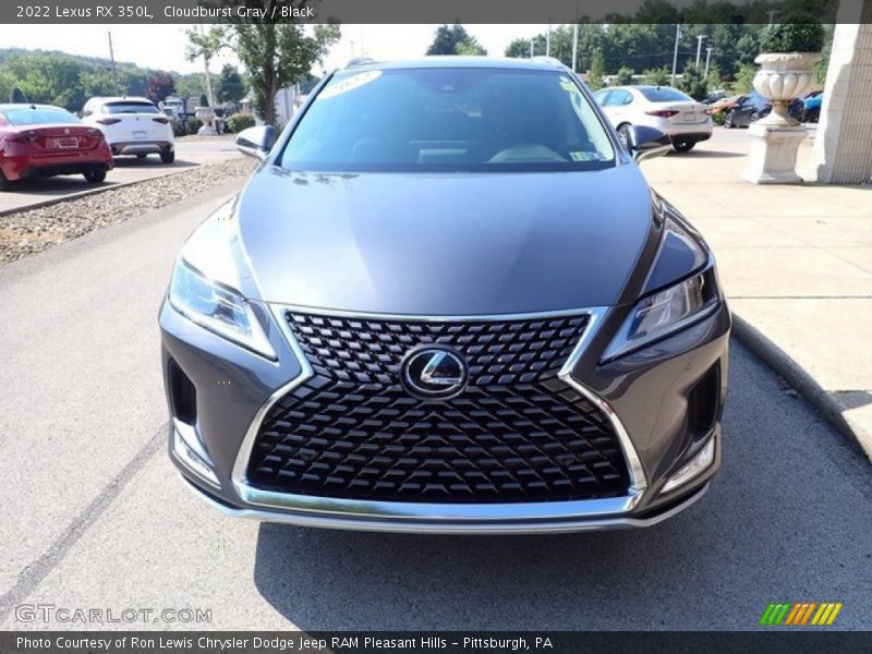 Cloudburst Gray / Black 2022 Lexus RX 350L