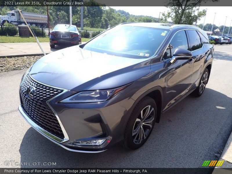 Cloudburst Gray / Black 2022 Lexus RX 350L
