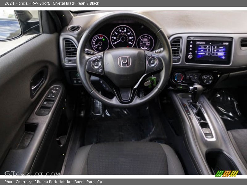 Crystal Black Pearl / Black 2021 Honda HR-V Sport
